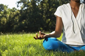 Woman Doing Yoga meditation health benefits parker co