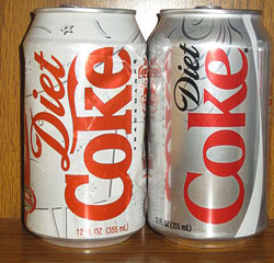 diet coke cans 